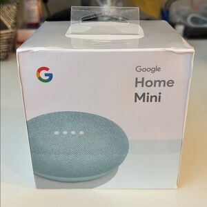 NEW Google Home Mini in Aqua - Sealed New in Box